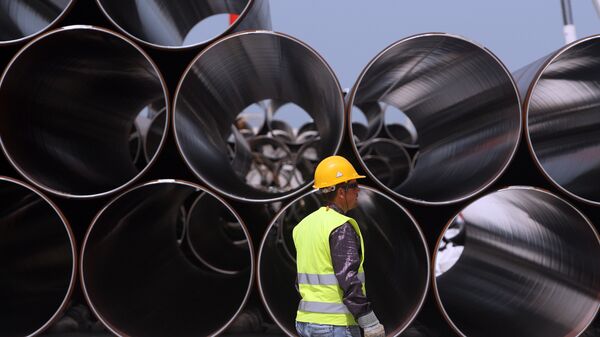 Строительство Трансадриатического газопровода в Албании. Архивное фото Строительство Трансадриатического газопровода в Албании. Архивное фото