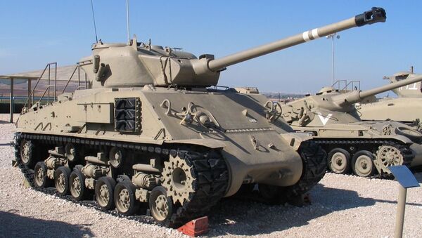 Танк Sherman М-50 (Supersherman) в Музее Израиля Танк Sherman М-50 (Supersherman) в Музее Израиля