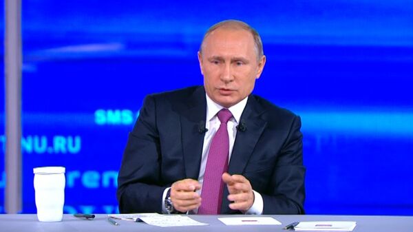 Путин в ходе Прямой линии рассказал, как санкции повлияли на экономику РФ Путин в ходе Прямой линии рассказал, как санкции повлияли на экономику РФ