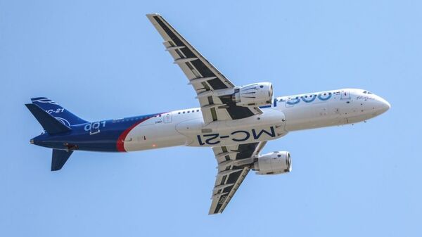 Самолет МС-21-300. Архивное фото Самолет МС-21-300. Архивное фото