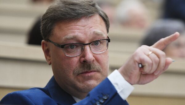 Председатель комитета Совета Федерации РФ по международным делам Константин Косачев. Архивное фото Председатель комитета Совета Федерации РФ по международным делам Константин Косачев. Архивное фото