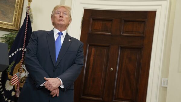 Президент США Дональд Трамп в Белом доме. Архивное фото Президент США Дональд Трамп в Белом доме. Архивное фото