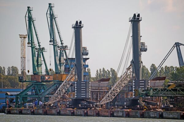 Порт при газовом терминале в Польше Порт при газовом терминале в Польше