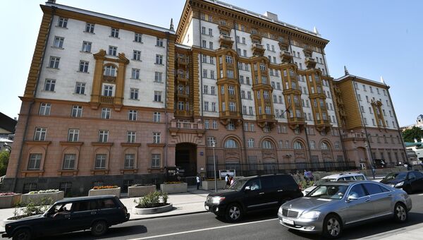 Здание посольства США в Москве. Архивное фото Здание посольства США в Москве. Архивное фото