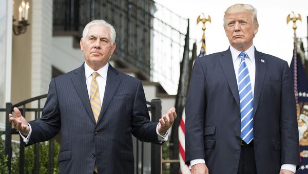Президент США Дональд Трамп и госсекретарь Рекс Тиллерсон Президент США Дональд Трамп и госсекретарь Рекс Тиллерсон