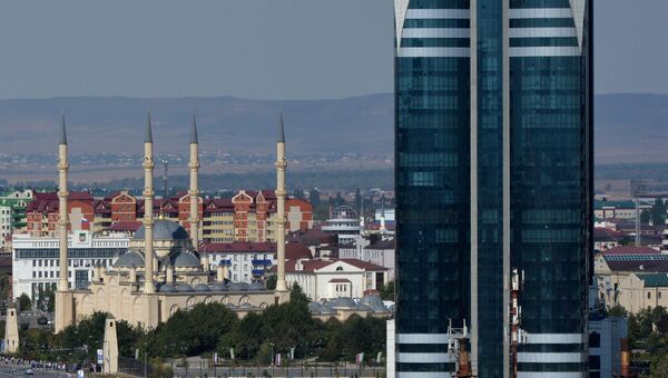 Вид на центр Грозного. Архивное фото Вид на центр Грозного. Архивное фото