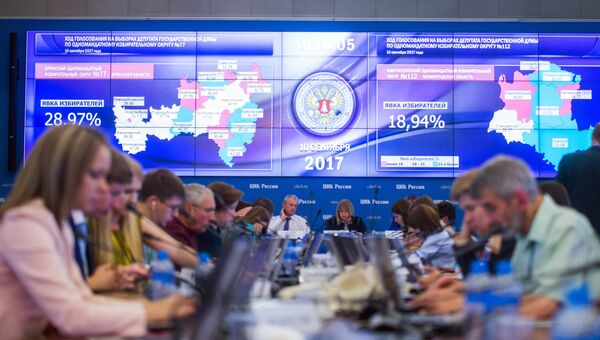 Работа ЦИК России в единый день голосования Работа ЦИК России в единый день голосования