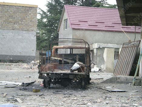 Разрушения в городе Цхинвали Разрушения в городе Цхинвали