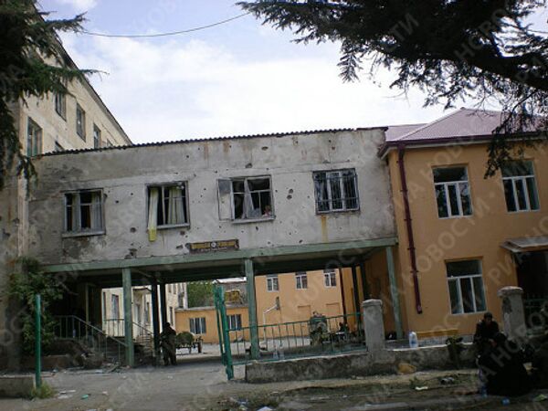 Разрушения в городе Цхинвали Разрушения в городе Цхинвали