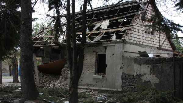 Разрушенные дома в Цхинвали Разрушенные дома в Цхинвали