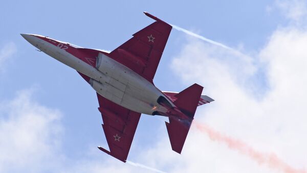 Российский учебно-боевой самолет Як-130. Архивное фото Российский учебно-боевой самолет Як-130. Архивное фото