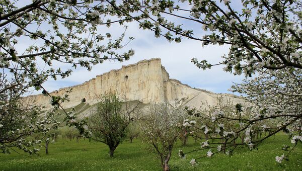 Белая скала в Белогорском районе Крыма Белая скала в Белогорском районе Крыма