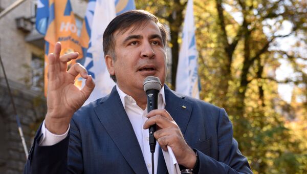 Михаил Саакашвили во время выступления в Киеве. 19 сентября 2017 Михаил Саакашвили во время выступления в Киеве. 19 сентября 2017