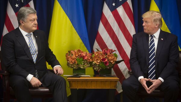 Петр Порошенко и Дональд Трамп. Архивное фото Петр Порошенко и Дональд Трамп. Архивное фото