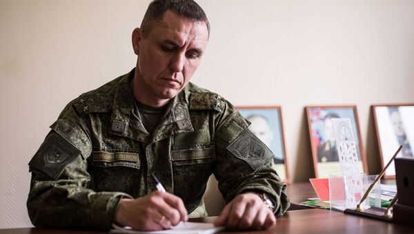 Военнослужащий в расположении Таманской дивизии Военнослужащий в расположении Таманской дивизии