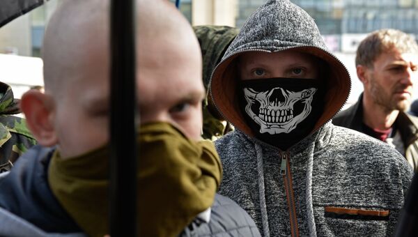 Радикалы на Украине. Архивное фото Радикалы на Украине. Архивное фото