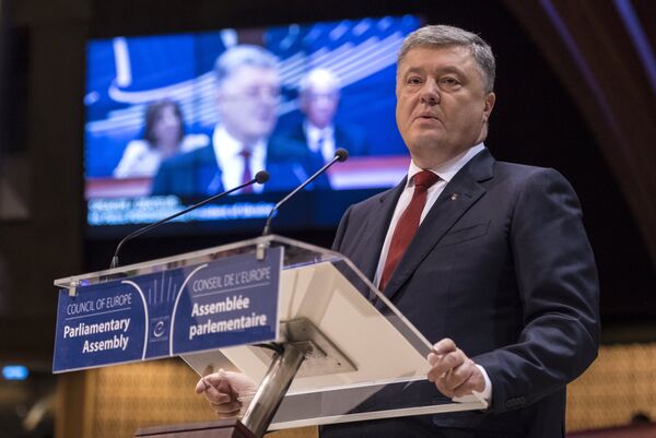 Президент Украины Петр Порошенко во время выступления на заседании ПАСЕ в Страсбурге Президент Украины Петр Порошенко во время выступления на заседании ПАСЕ в Страсбурге