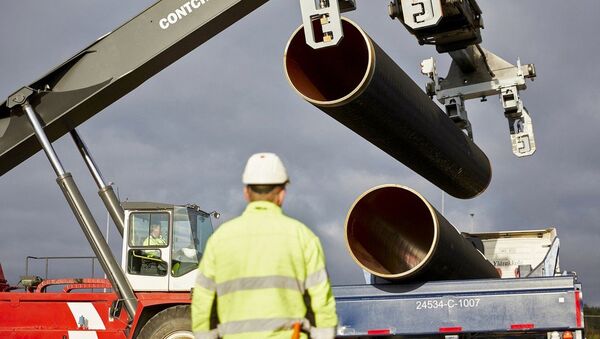 Трубы для строительства газопровода Северный поток - 2. Архивное фото Трубы для строительства газопровода Северный поток - 2. Архивное фото