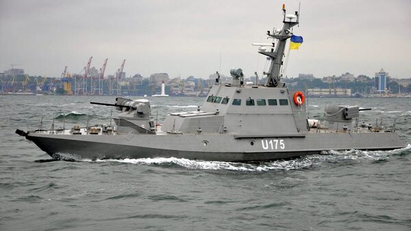 Речой бронекатер Бердянск во время ходовых испытаний в Одесском заливе Речой бронекатер Бердянск во время ходовых испытаний в Одесском заливе