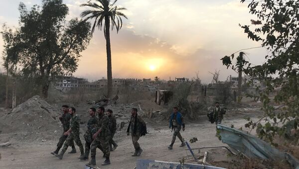 Сирийские военные в провинции Дейр-эз-Зор Сирийские военные в провинции Дейр-эз-Зор