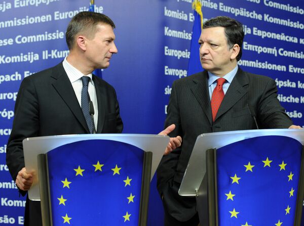 Премьер-министр Эстонии Андрус Ансип и председатель Европейской Комиссии Жозе Баррозу. 2010 год Премьер-министр Эстонии Андрус Ансип и председатель Европейской Комиссии Жозе Баррозу. 2010 год