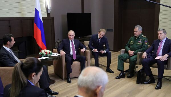 Рабочая встреча президента РФ В. Путина с президентом Сирии Б. Асадом Рабочая встреча президента РФ В. Путина с президентом Сирии Б. Асадом