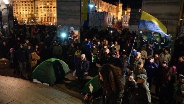 Участники акции в Киеве, посвященной годовщине начала событий на Майдане. 21 ноября 2017 Участники акции в Киеве, посвященной годовщине начала событий на Майдане. 21 ноября 2017