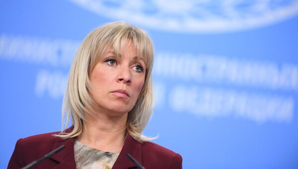 Официальный представитель министерства иностранных дел России Мария Захарова во время брифинга в Москве. 21 декабря 2017 Официальный представитель министерства иностранных дел России Мария Захарова во время брифинга в Москве. 21 декабря 2017