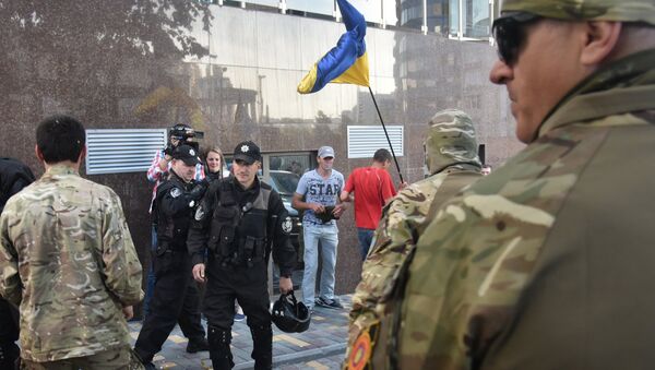 Акция протеста радикалов в Одессе. Архивное фото Акция протеста радикалов в Одессе. Архивное фото
