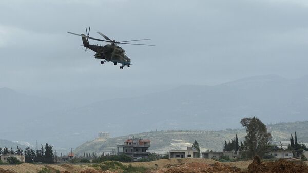 В Сирии российские вертолеты патрулируют район проведения операции Турции