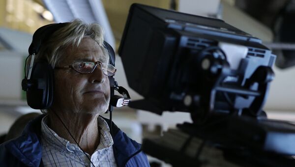 Оператор американской телекомпании NBC во время съемки Олимпийских игр в Рио-де-Жанейро Оператор американской телекомпании NBC во время съемки Олимпийских игр в Рио-де-Жанейро