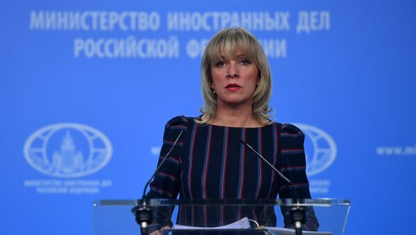 Официальный представитель министерства иностранных дел РФ Мария Захарова во время брифинга по текущим вопросам внешней политики. 15 февраля 2018 Официальный представитель министерства иностранных дел РФ Мария Захарова во время брифинга по текущим вопросам внешней политики. 15 февраля 2018