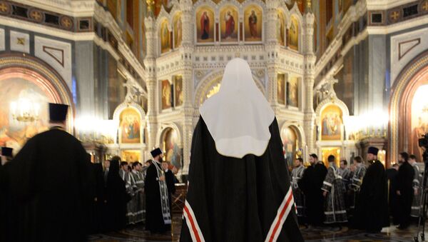 Патриарх Московский и всея Руси Кирилл в храме Христа Спасителя совершил вечерню с чином прощения Патриарх Московский и всея Руси Кирилл в храме Христа Спасителя совершил вечерню с чином прощения
