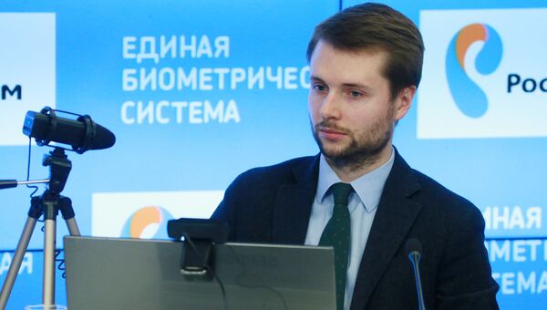 Пресс-конференция, посвященная демонстрации первой рабочей версии Единой биометрической системы, в МИА Россия сегодня. 19 февраля 2018 Пресс-конференция, посвященная демонстрации первой рабочей версии Единой биометрической системы, в МИА Россия сегодня. 19 февраля 2018