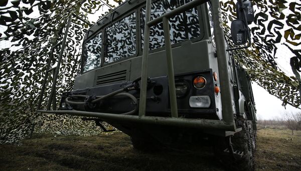 Оперативно-тактический ракетный комплекс (ОТРК) Искандер-М во время тактических учений. Архивное фото Оперативно-тактический ракетный комплекс (ОТРК) Искандер-М во время тактических учений. Архивное фото