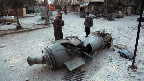 Обломки ракеты в Восточной Гуте. Архивное фото Обломки ракеты в Восточной Гуте. Архивное фото