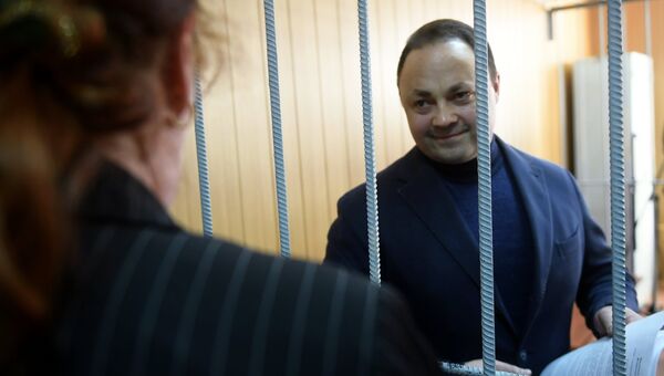 Бывший мэр Владивостока Игорь Пушкарев, обвиняемый во взяточничестве, в Тверском суде Москвы. 27 февраля 2018 Бывший мэр Владивостока Игорь Пушкарев, обвиняемый во взяточничестве, в Тверском суде Москвы. 27 февраля 2018