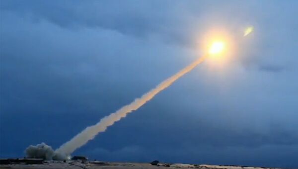 Демонстрация испытания российской ракеты. Архивное фото Демонстрация испытания российской ракеты. Архивное фото