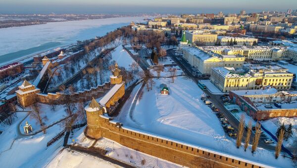 Вид на Нижегородский кремль Вид на Нижегородский кремль