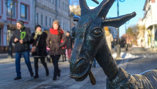 Памятник козе-дерезе в Нижнем Новгороде Памятник козе-дерезе в Нижнем Новгороде