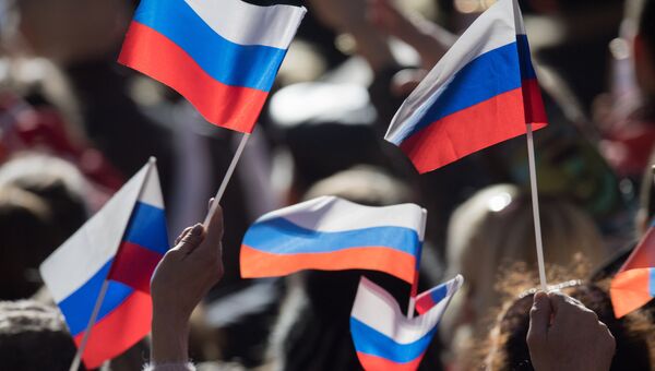 Митинг в Севастополе в честь годовщины воссоединения Крыма с Россией Митинг в Севастополе в честь годовщины воссоединения Крыма с Россией
