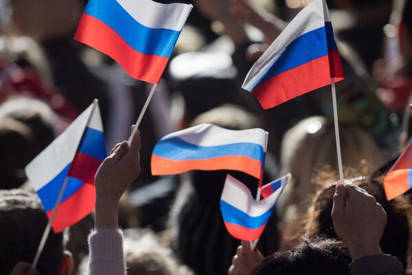 Митинг в Севастополе в честь годовщины воссоединения Крыма с Россией Митинг в Севастополе в честь годовщины воссоединения Крыма с Россией