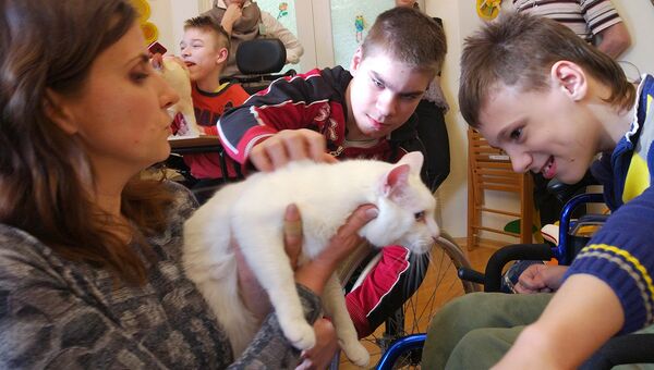 По оценке главного ветеринарного врача эрмитажных котов Анны Кондратьевой, с первым выездным сеансом в качестве кота-терапевта Ахилл справился на пять с плюсом По оценке главного ветеринарного врача эрмитажных котов Анны Кондратьевой, с первым выездным сеансом в качестве кота-терапевта Ахилл справился на пять с плюсом
