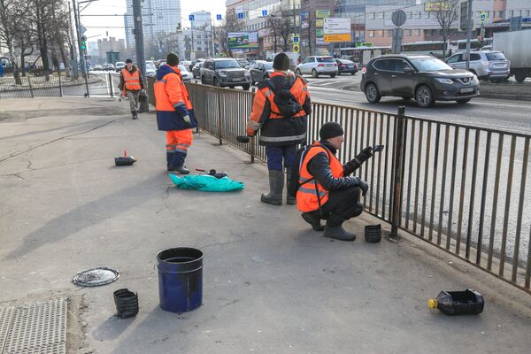 Уборка московских улиц