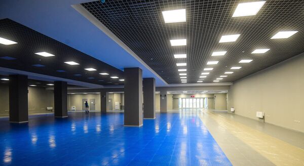 Микст-зона на стадионе Самара Арена Микст-зона на стадионе Самара Арена