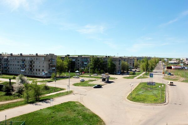 Въезд в город Шиханы Въезд в город Шиханы
