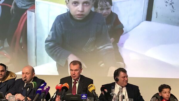 Брифинг представителей РФ и свидетелей химатаки в Сирии в ОЗХО. 26 апреля 2018 Брифинг представителей РФ и свидетелей химатаки в Сирии в ОЗХО. 26 апреля 2018
