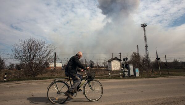 Пожар на складе боеприпасов в Харьковской области. Архивное фото Пожар на складе боеприпасов в Харьковской области. Архивное фото