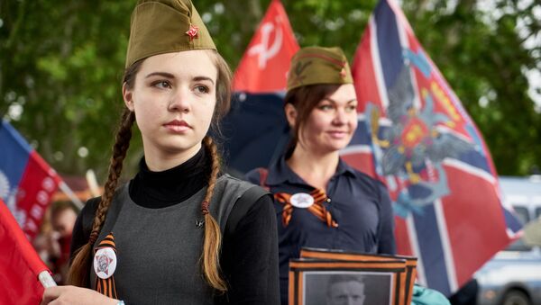 Участницы акции Бессмертный полк в Риме. 5 мая 2018 Участницы акции Бессмертный полк в Риме. 5 мая 2018