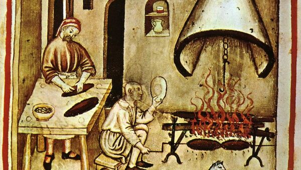 Жарка на вертеле (XIV век) Жарка на вертеле (XIV век)